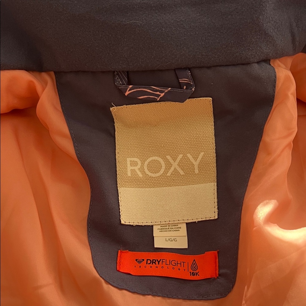 Roxy Black and Peach Graphic Jacket - Picture 2 of 4